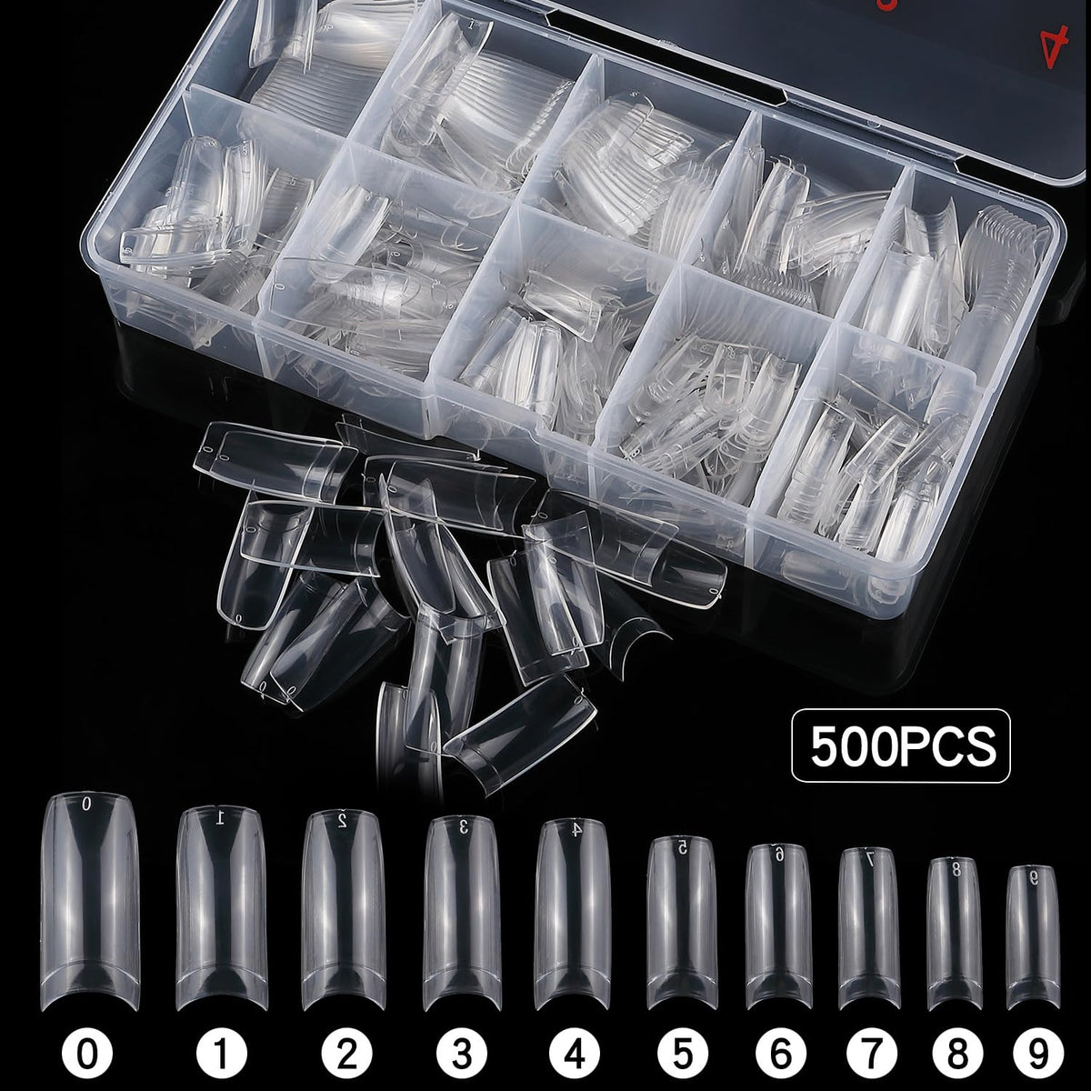 ToouYoun pre-numbered sizes 0–9 organized for quick selection
