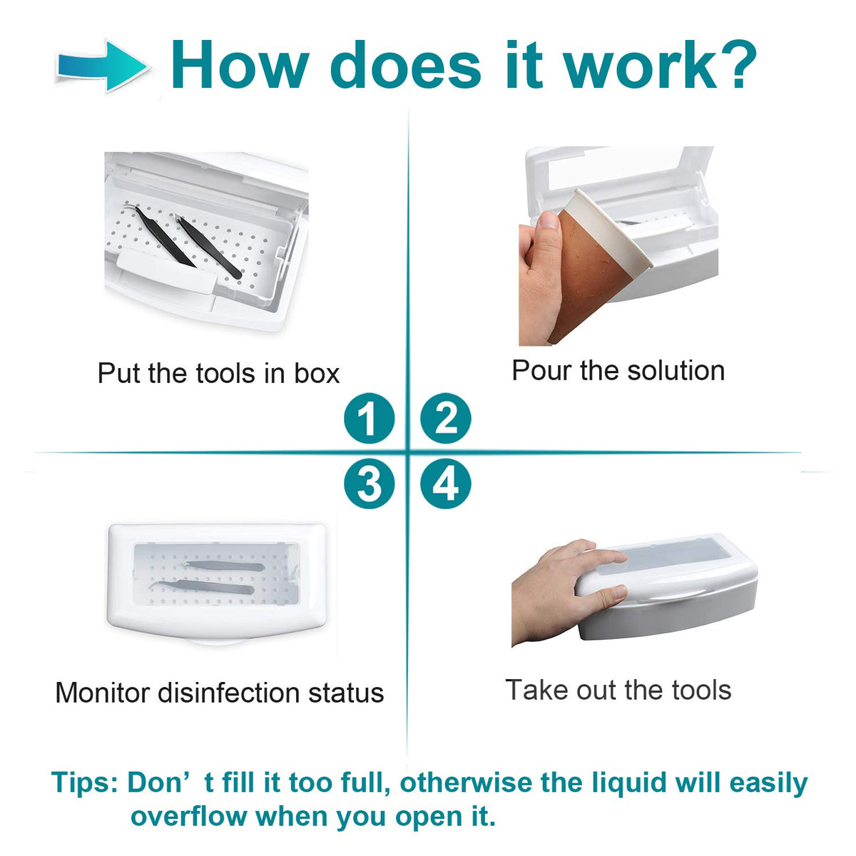 TOPCOMWW sterilizer box drainage closeup highlighting clean draining back into base