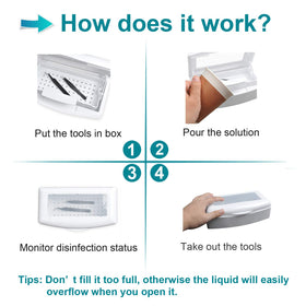 TOPCOMWW sterilizer box drainage closeup highlighting clean draining back into base