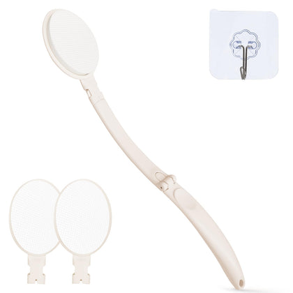 Topfinder applicator front view showing handle and foam head for easy reach benefit