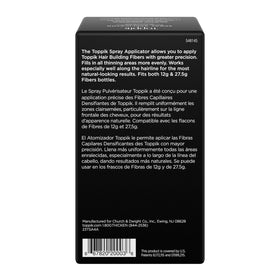 TOPPIK applicator close-up texture highlighting precise spray tip benefit