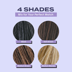 stylist blending TOPPIK around extension tracks for seamless integration