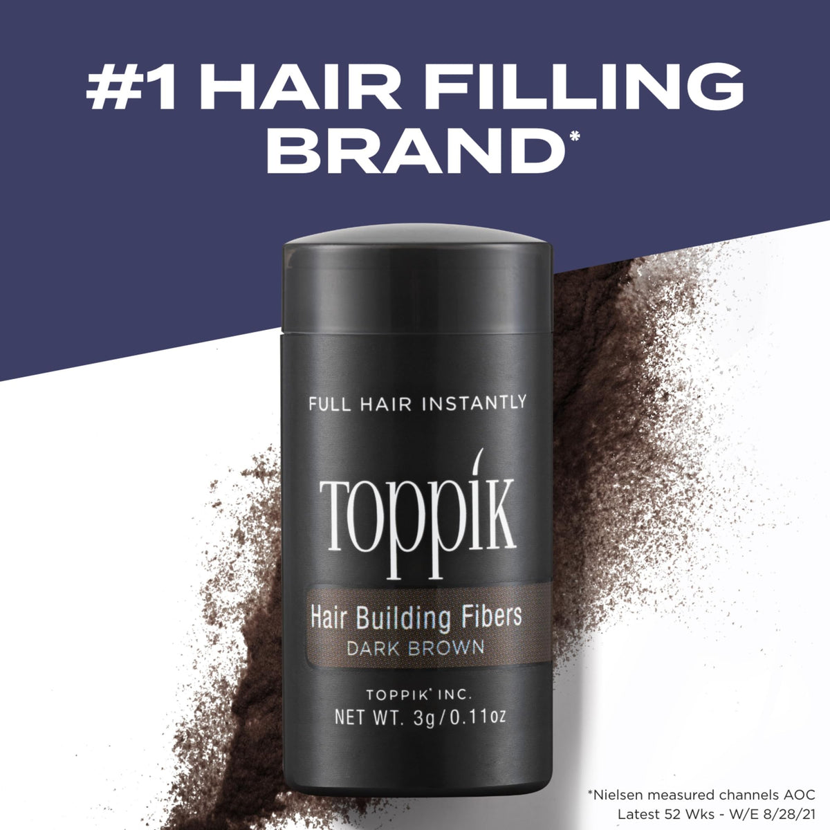 TOPPIK close-up of keratin fiber texture for natural blending benefit