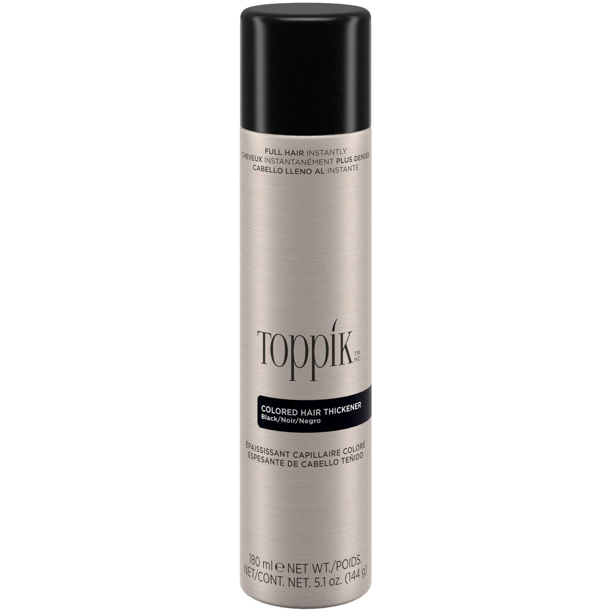TOPPIK front spray bottle view showing easy hold and instant coverage