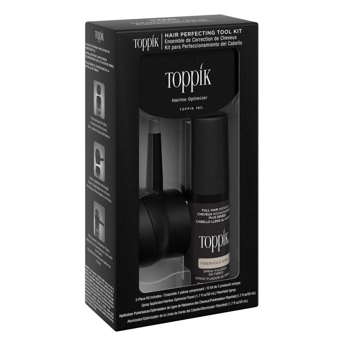 TOPPIK close-up of Hairline Optimizer showing precision for natural edges