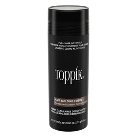 Toppik medium brown front packaging showing product label and size benefit