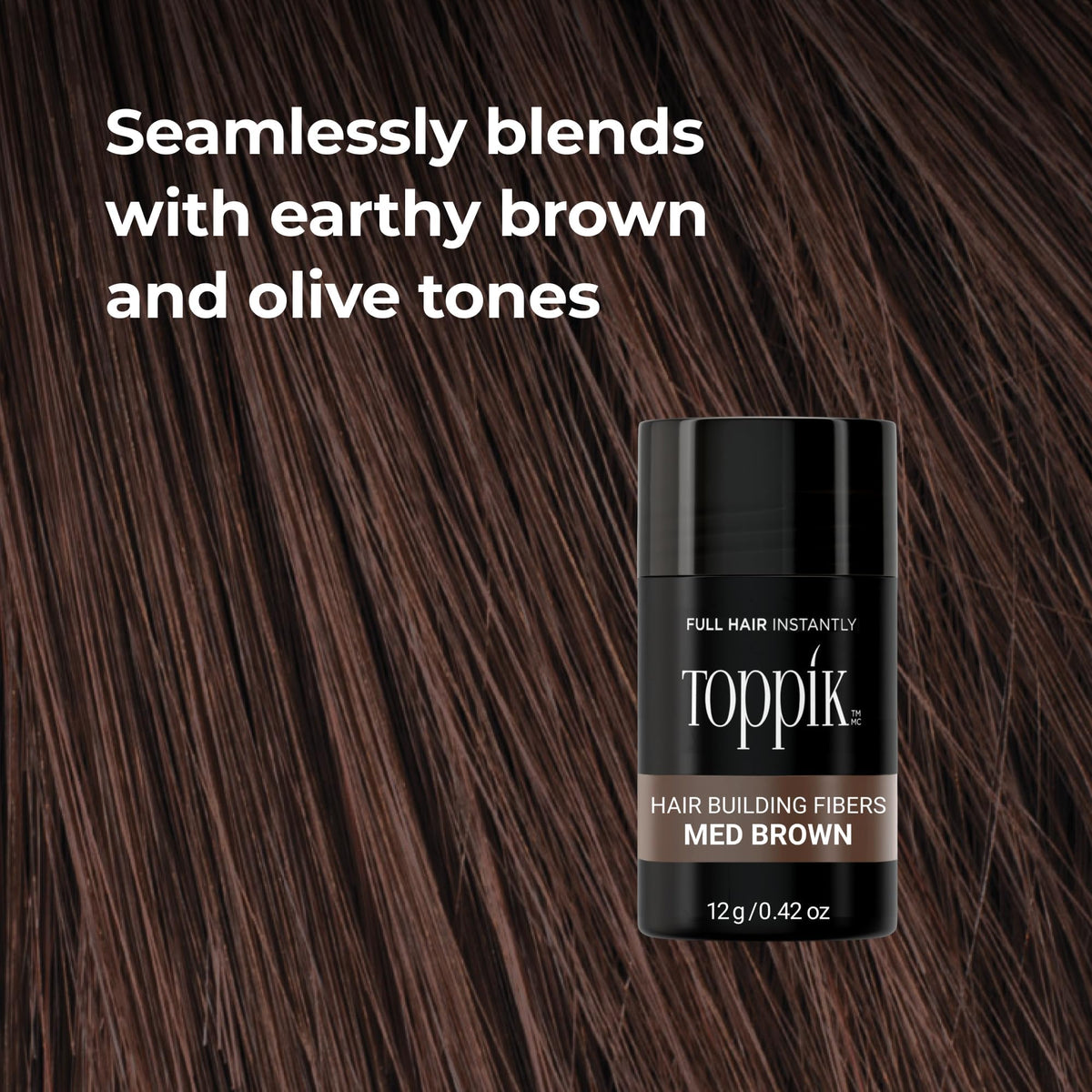 Toppik used for roots touch-up giving natural concealment between colorings