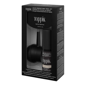 TOPPIK travel Fiber Hold Spray held in hand demonstrating on-the-go hold