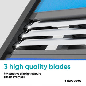 Toptech cartridge rinsing under water for easy cleaning and maintenance