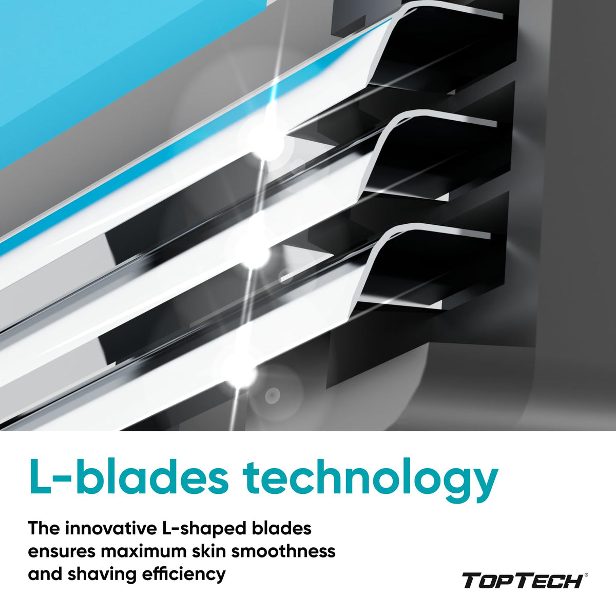 Toptech cartridge attached to a Mach3 handle demonstrating secure fit