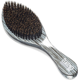 Torino Pro Wave Brushes by Brush King front view showing grey curved body and bristle pad for precise pulling