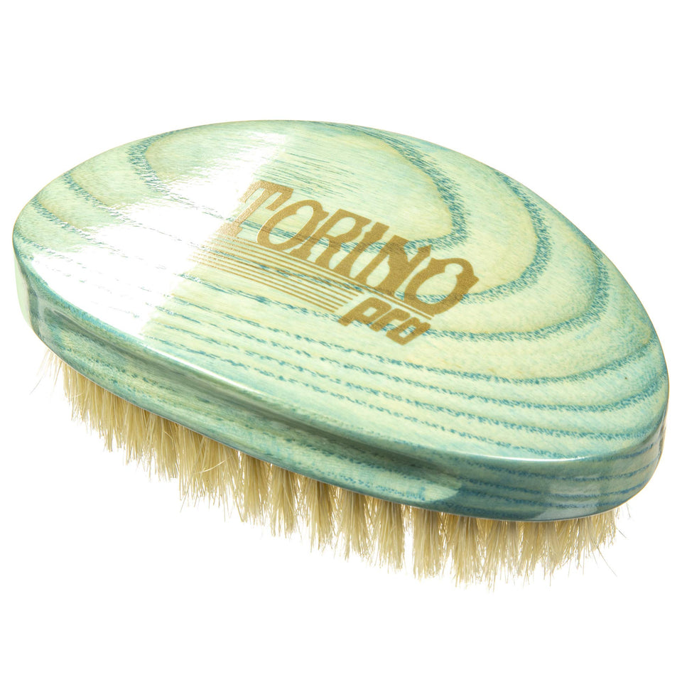 Brush King Torino Pro front view showing curved palm shape for precise wave control