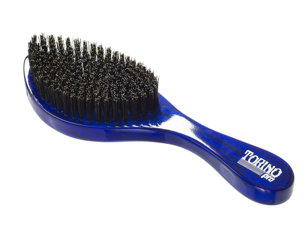TORINO PRO WAVE BRUSHES BY BRUSH KING angled profile highlighting ergonomic shape benefit