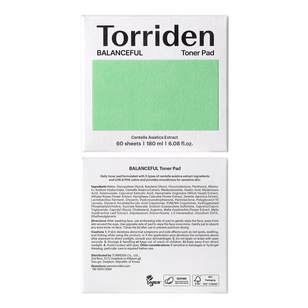 Torriden pads flatlay with serum and moisturizer, integrates into routine