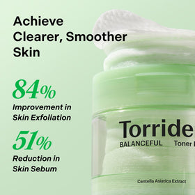 Torriden ingredient label close-up, displays 5D CICA and gentle acids