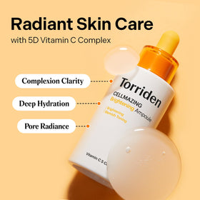 Torriden ampoule dropper dispensing serum, shows precise application benefit