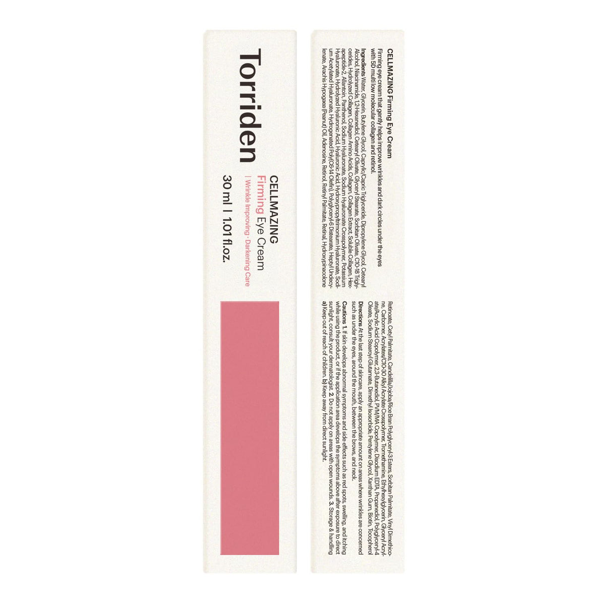Torriden CELLMAZING label close-up showing ingredient list and vegan certification benefit