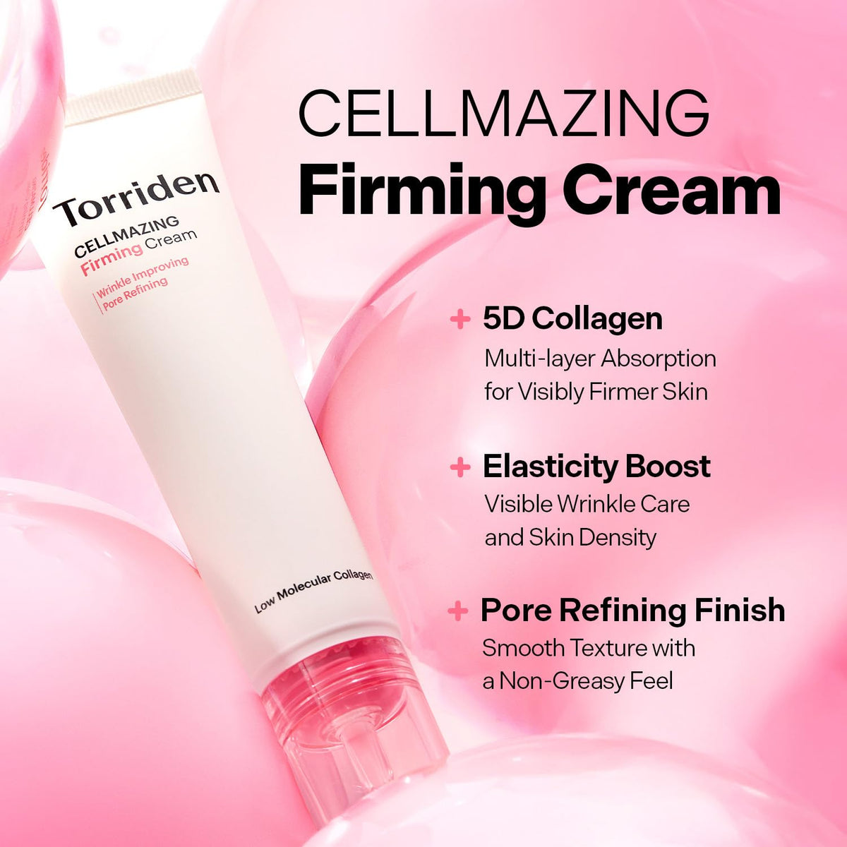 Torriden cream open showing smooth texture for quick absorption benefit