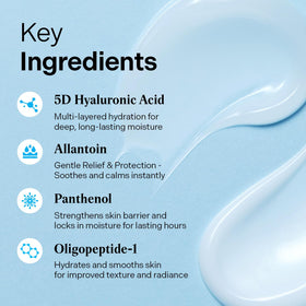 Torriden cream applied to hand to show quick-absorbing texture and hydration