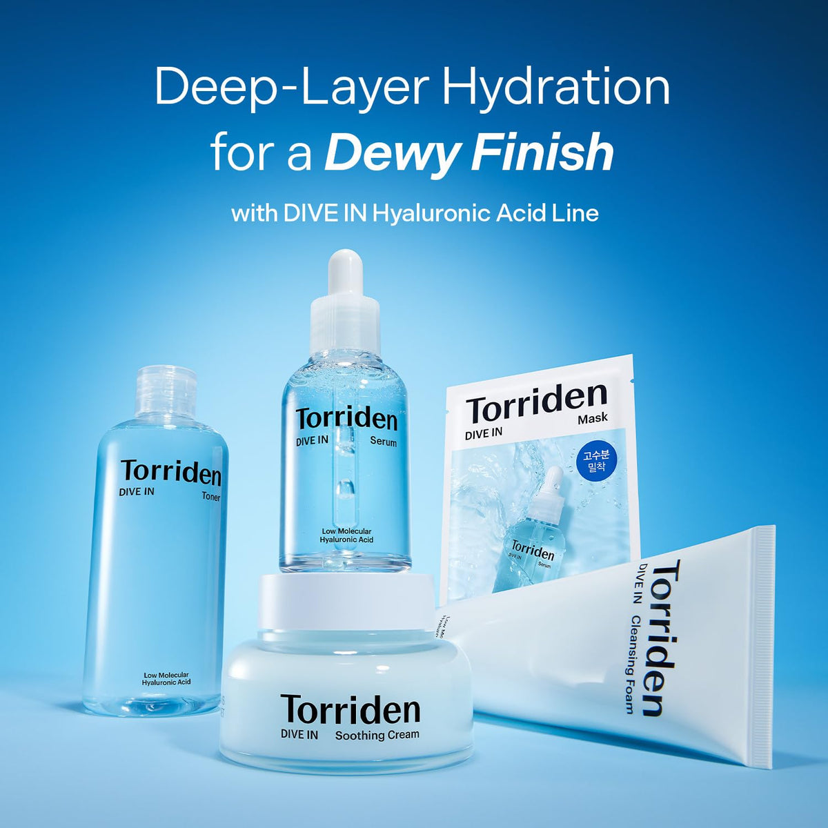 Torriden bottle staged on bathroom counter illustrating daily routine use