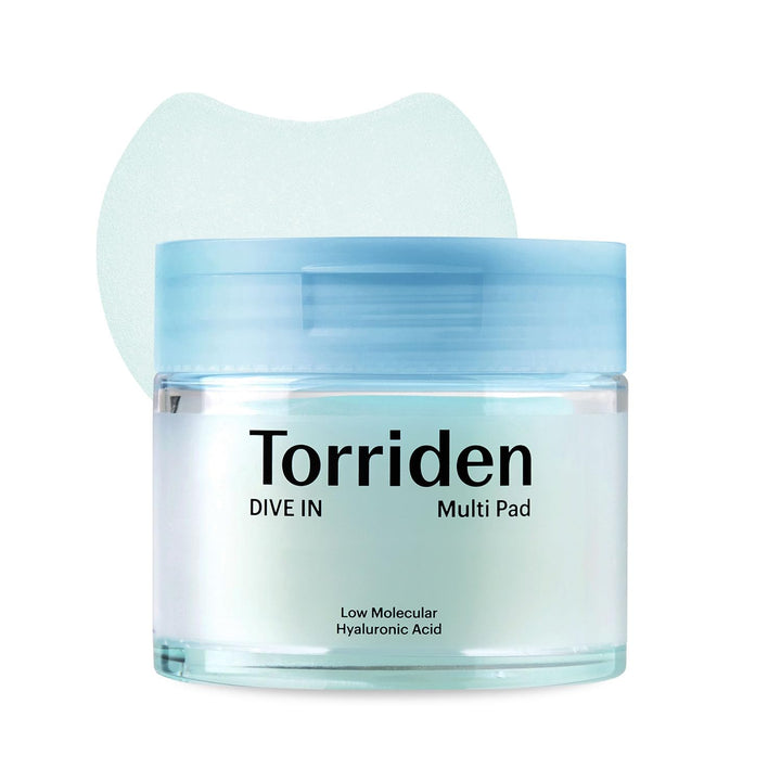 Torriden front packaging showing the 80-pad pack and clarity benefits
