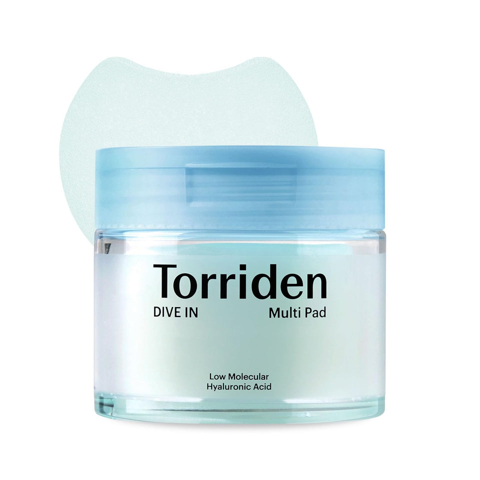 Torriden front packaging showing the 80-pad pack and clarity benefits