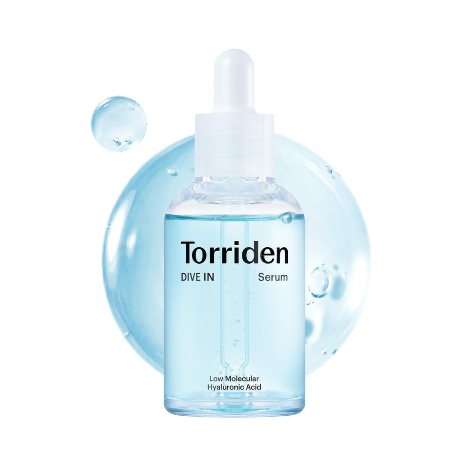 Torriden front packaging showing bottle and box for clean presentation and trust