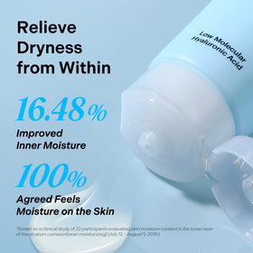 Torriden ingredient label showing 5D hyaluronic complex and gentle formula benefits