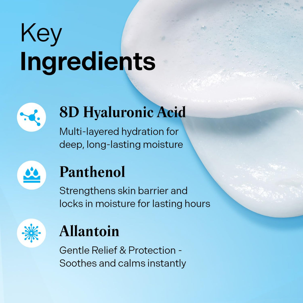 Torriden label detail showing ingredient highlights and gentle formula benefits