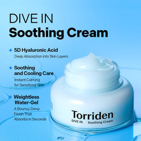 Torriden open jar revealing bouncy gel-cream texture for quick absorption