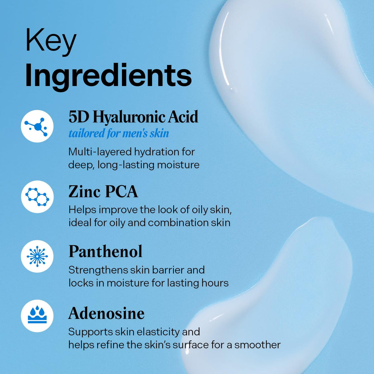 Torriden ingredient focus with panthenol and allantoin, emphasizes soothing effect