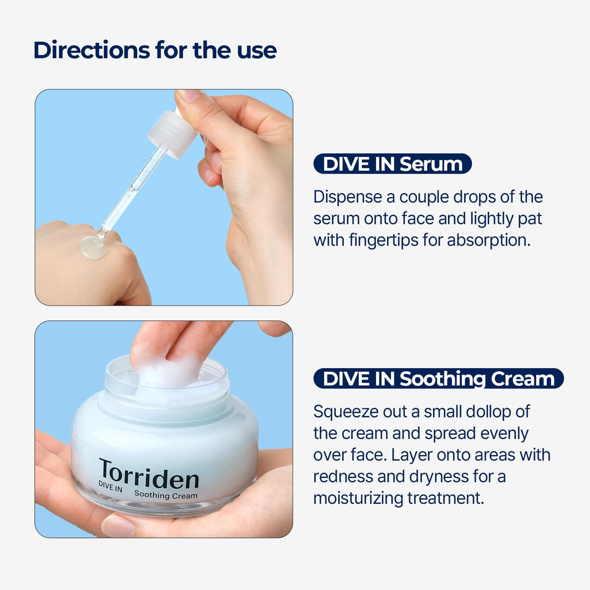 Torriden product label close-up highlighting 5D hyaluronic acids benefits