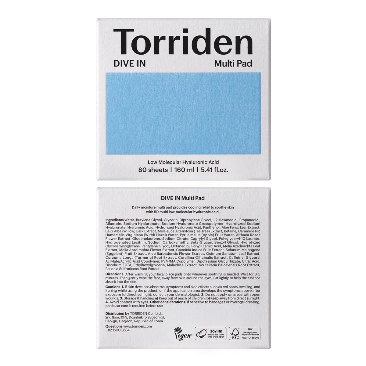 Torriden recycled packaging mark demonstrating eco-friendly choices