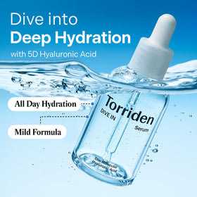 Torriden serum watery texture close-up delivering lightweight moisture