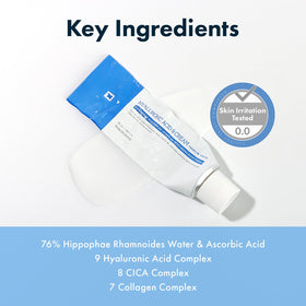 TOSOWOONG cream applied on hand demonstrating quick absorption