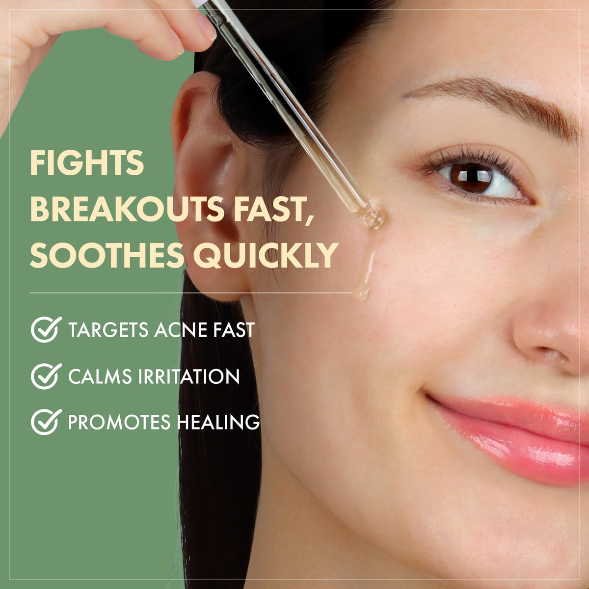 TOSOWOONG texture of centella serum pouring, lightweight hydration benefit