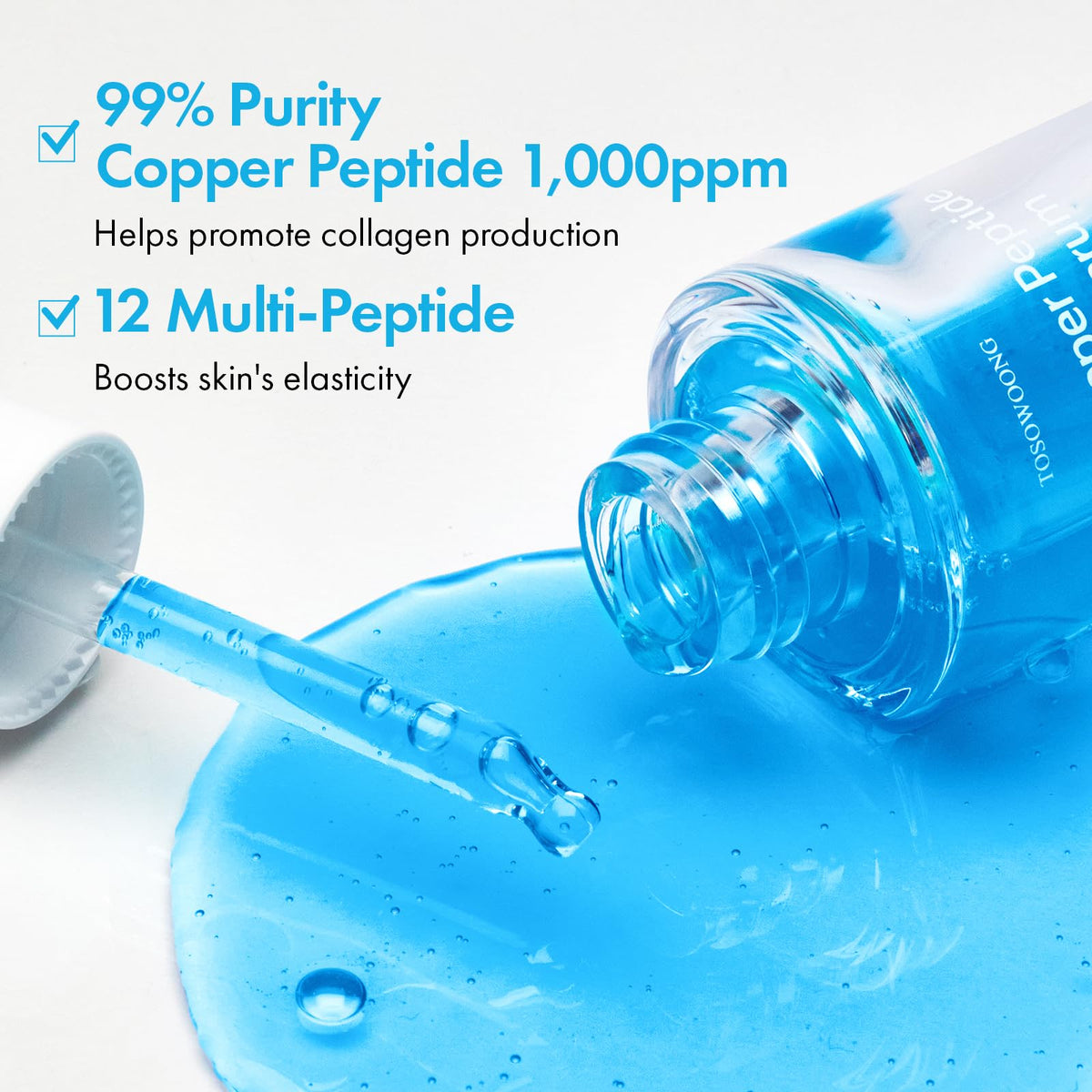 TOSOWOONG serum texture on skin demonstrating hydration benefit