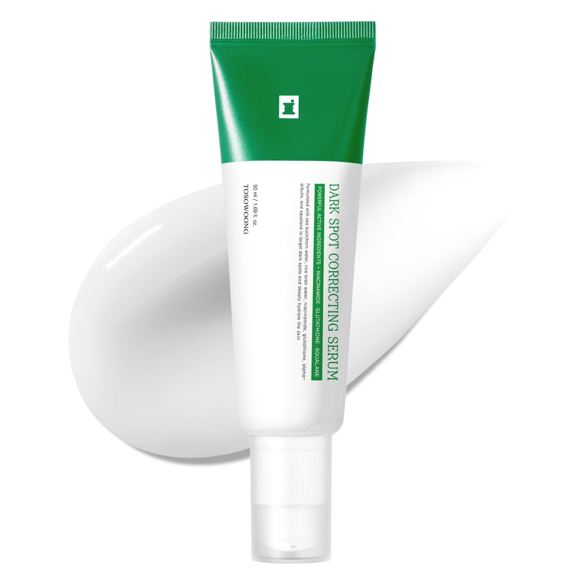 TOSOWOONG front packaging showing 50ml bottle and clear benefits