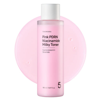 TOSOWOONG front packaging view showing pink milky toner and volume, highlights product clarity