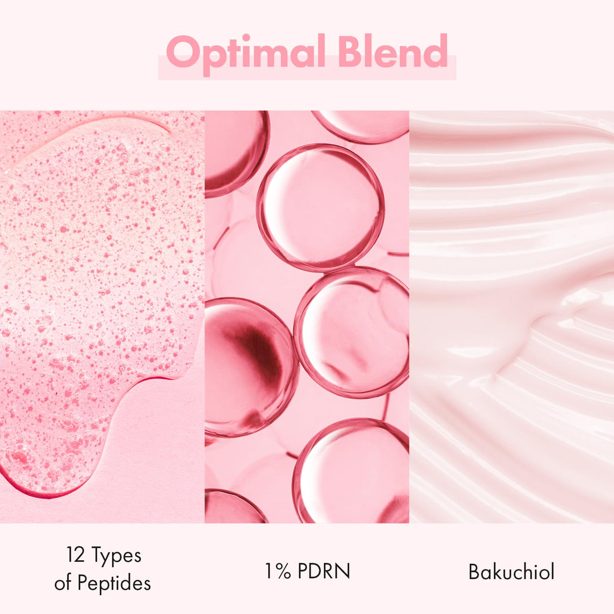 TOSOWOONG label close-up showing PDRN and peptide info, communicates ingredient transparency benefit