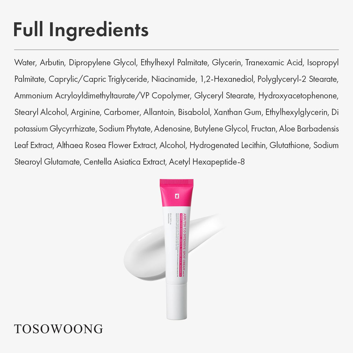 TOSOWOONG tube placed on bathroom shelf conveying daily routine