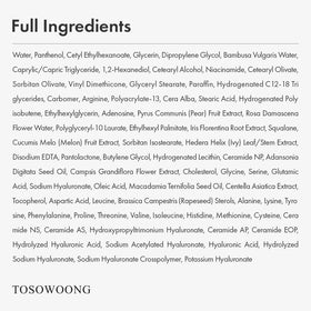 TOSOWOONG jar on bathroom shelf suggesting daily skin-relief routine