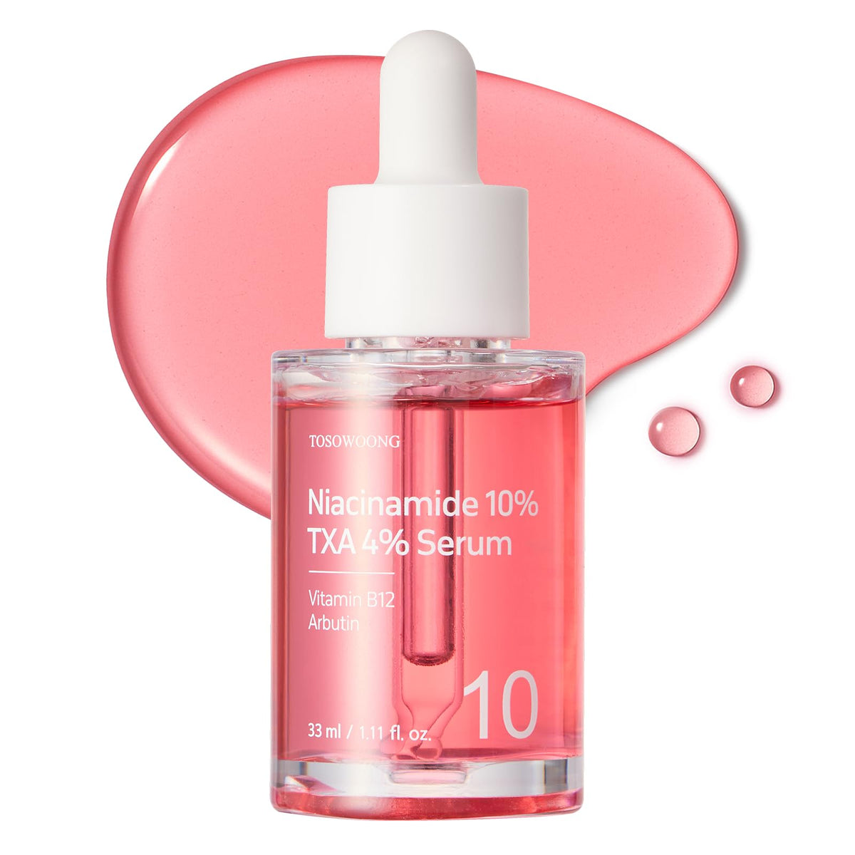 TOSOWOONG front bottle view showing product clarity and packaging benefits