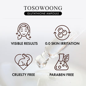 TOSOWOONG applying serum to hand, illustrating hydration and smoothing effect