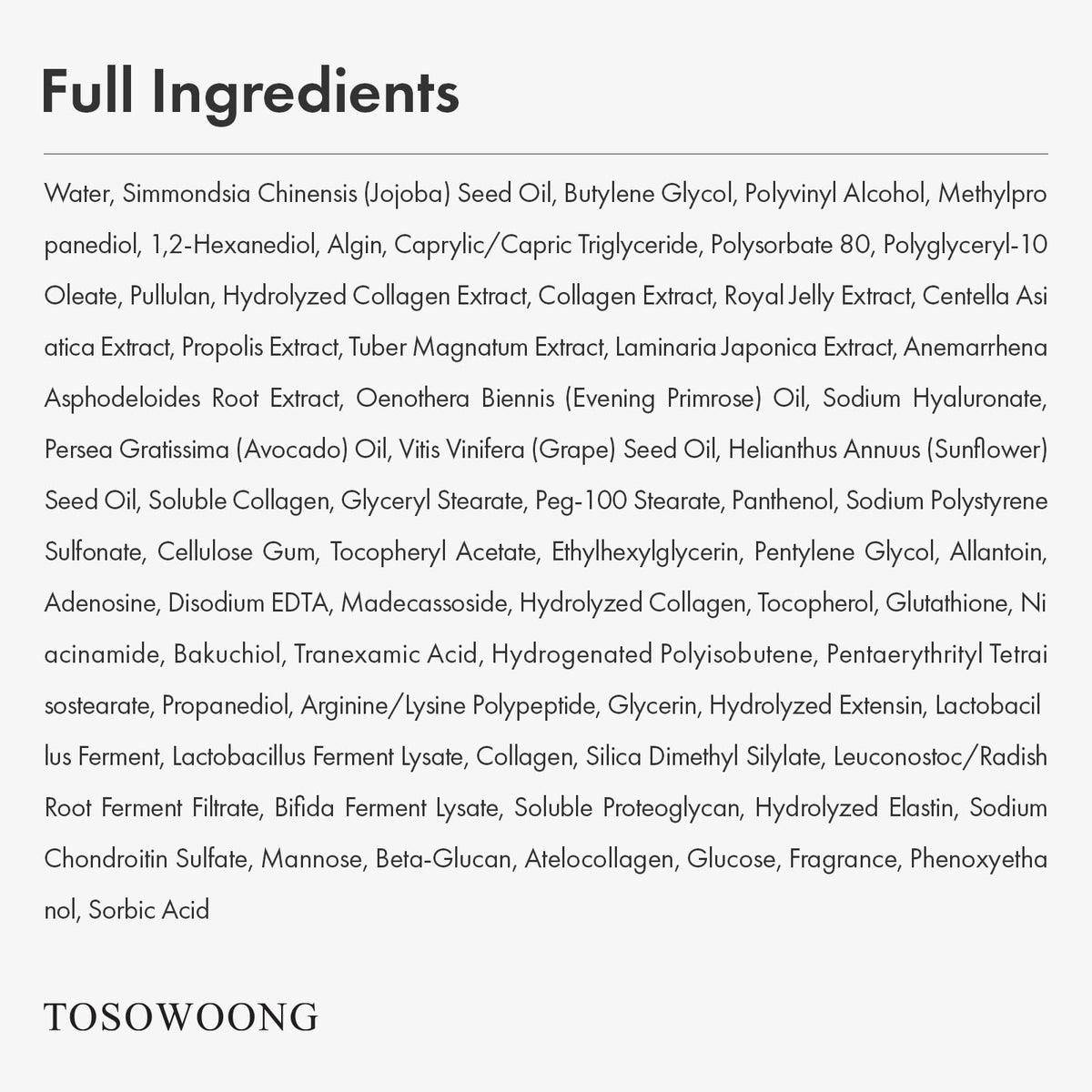 TOSOWOONG spa-style scene with mask for self-care and relaxing glow benefit