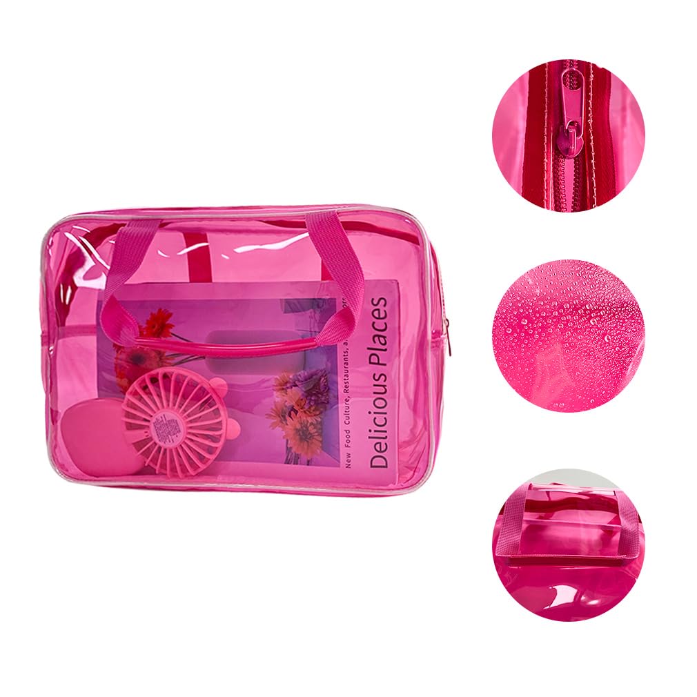TotePrint pouch placed inside carry-on luggage showing travel-ready convenience