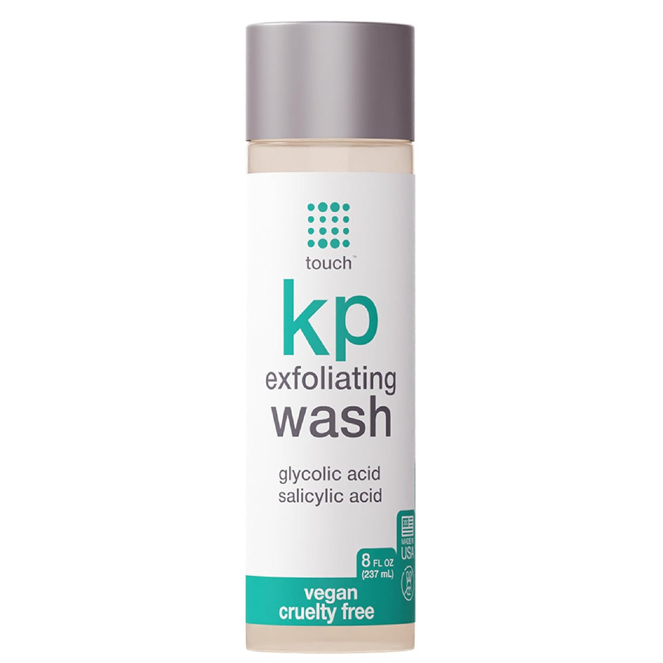 TOUCH front bottle photo showing product for smoothing KP