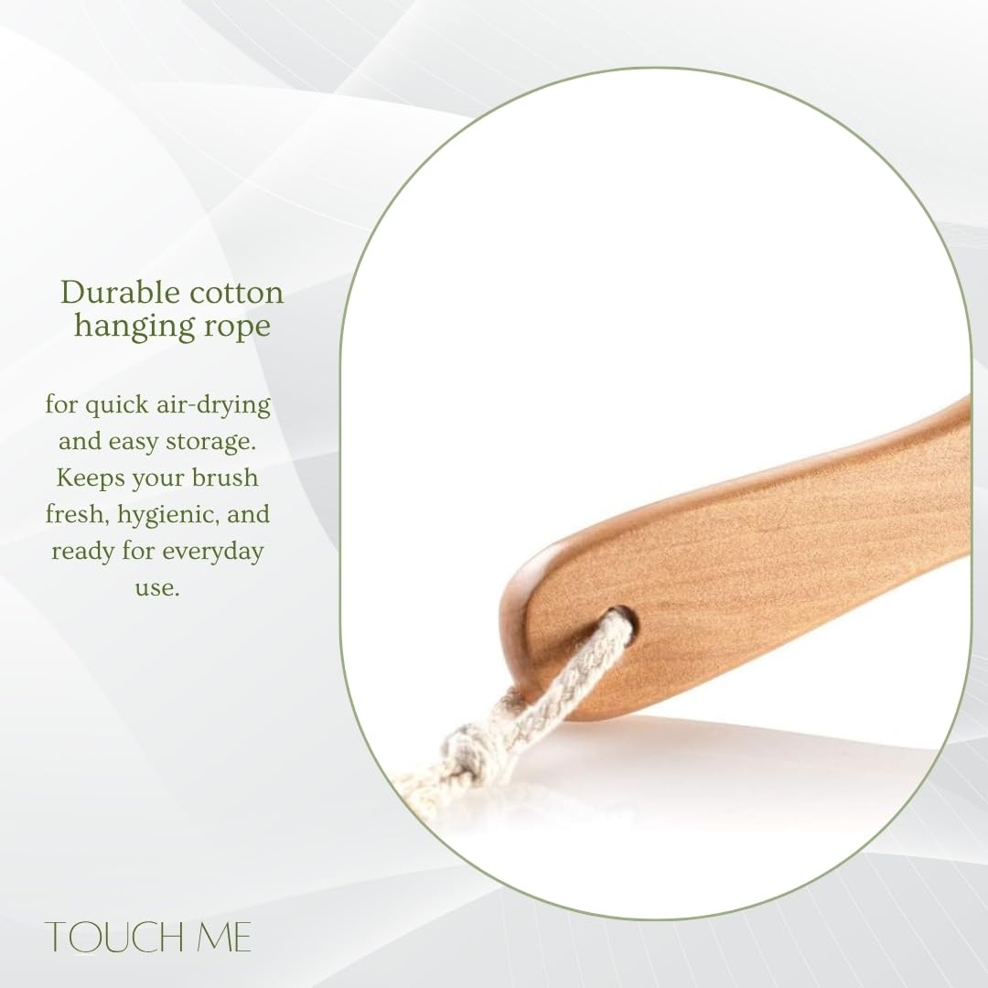 Touch Me brush reaching upper back to show full-body accessibility and comfort
