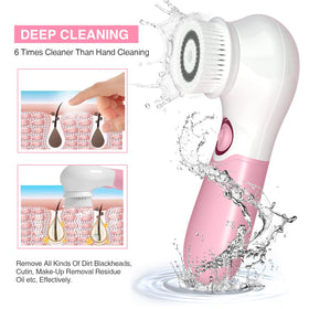 TOUCHBeauty dense fiber brush close-up emphasizing deeper exfoliation and pore cleaning