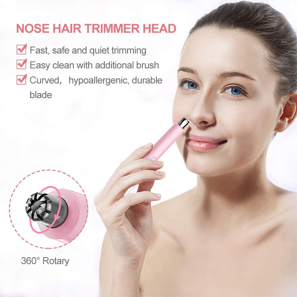 TOUCHBeauty dual blades edge shot showing stainless steel sharpness retention